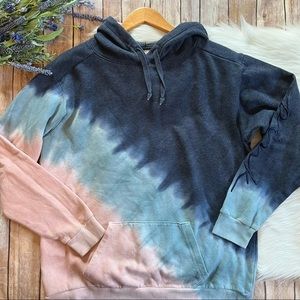 PINK | everyday lounge tie dye campus pullover hoodie